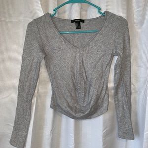Long sleeve crop top